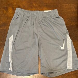 Boys Nike Gray Athletic Shorts